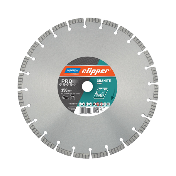 Disque diamant PRO GRANITE TURBO - 300x20mm  Norton Clipper