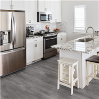 Lame de vinyle rigide à clipser CLIP 55 EDILIS avec sous-couche intégrée pour sol intérieur - Cliff - 18 CMx122 CM ép.5.5 MM