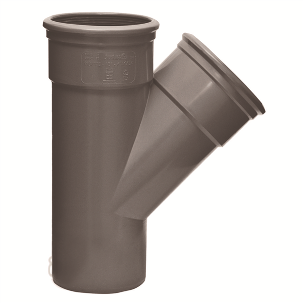 Culotte PVC assainissement SN4 - Mâle-Femelle 45° - Diamètre 250 mm