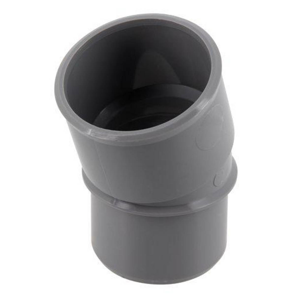 Coude PVC à coller 20° Mâle/Femelle Diamètre 40 mm couleur gris