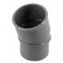 Coude PVC à coller 20° Mâle/Femelle Diamètre 40 mm couleur gris