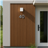 Bardage faux claire voie Ligna Shadow P 9610 - Bois composite - Teck RAL 8024 - 2,90 m x 202 mm - ép. 26 mm