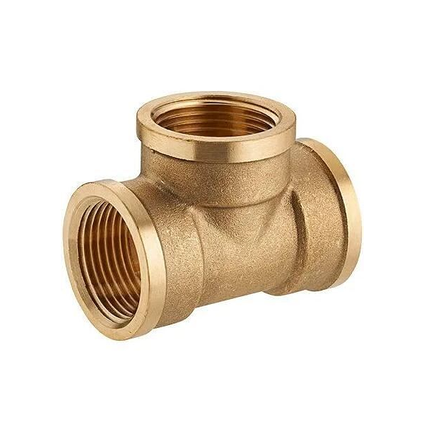 Raccord té femelle égal pour tube en cuivre - F 26 x 34 - À visser - Laiton - Noyon & Thiebault
