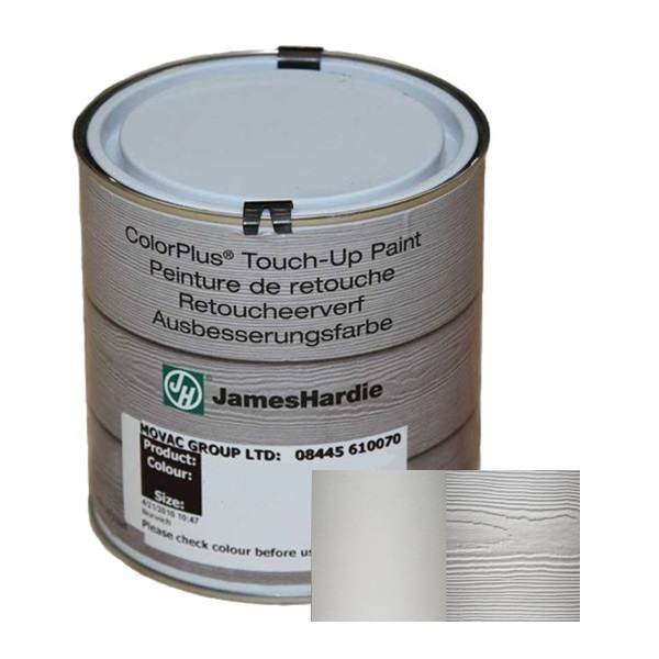 Peinture de retouche ColourPlus pour traitement chant bardage James Hardie - pot de 500 ml - Brume du matin