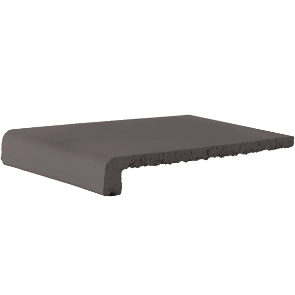 Appui de fenêtre Occitan en terre cuite - gris anthracite - 350 MM x 200 MM x 45 MM - épaisseur 18 MM
