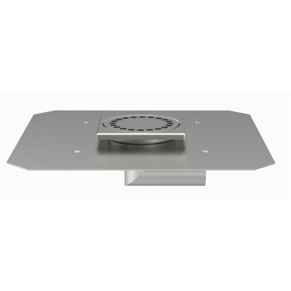 SIPHON 100X100 SORTIE LAT 40 MM PLATINE 1040LD