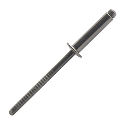Rivet inox A2 standard tête plate Scell-it serrage 17 à 20 mm dimensions 4.8 x 25 mm - boîte de 250