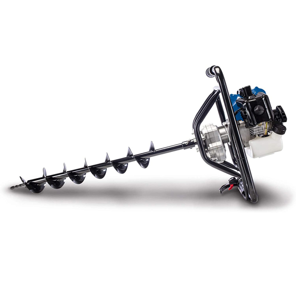 Tarière Thermique Scheppach EB1700 1,77CV avec 3 Tarières Ø100mm ,Ø150mm, Ø200mm