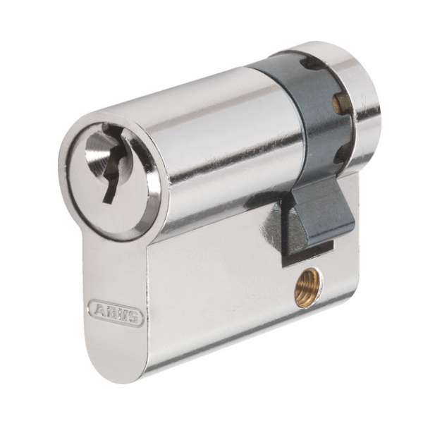 Demi-cylindre de sécurité Abus E50 à 5 goupilles pour serrure à profil européen - 3 clés - 30 x 10 mm