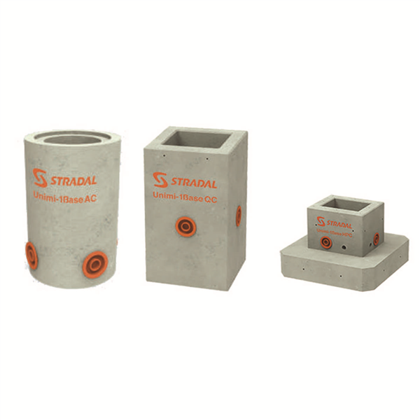 SOCLE BETON BORNE ELEC.UNIMI HPC