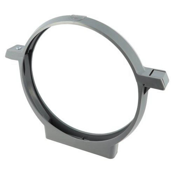 Collier à bride Nicoll pour systèmes d'évacuation des eaux usées - Diamètre 200 mm - Polypropylène - Gris