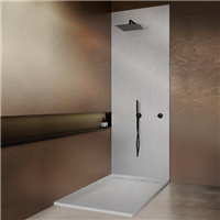 Panneau mural étanche pour salle de bain - Rose pâle - Recoupable - 250 x 100 cm - ép. 0,6 cm