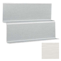 Profil de départ pour bardage Cedral Lap - aluminium laqué Blanc Everest C01 - longueur 3,00 M