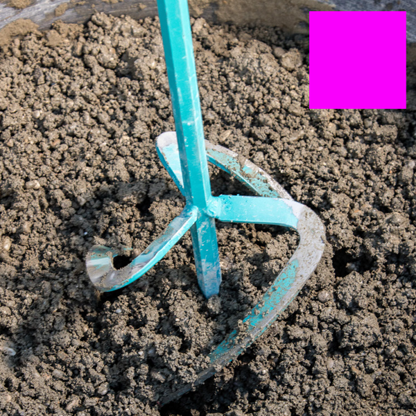 Turbine de malaxage Collomix MK pour matériaux souples/lourds - 6 pans 13 mm pour système Hexafix - Ø 135 MM - Longueur 590 MM