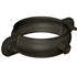 Collier rond à embase 7/150 Rheinzink finition Granum Basalte pour tuyau de descente de gouttière de 80 mm