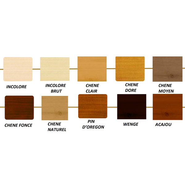 Lasure bois extérieur V33 - Résine haute protection - Chêne clair - Aspect satin - Pot 5L