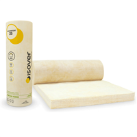 Rouleau laine de verre pour combles aménagés - Isoconfort 35 Nu - R 2,85 m².k/w - 5,50 m x 1,20 m - ép.100 mm