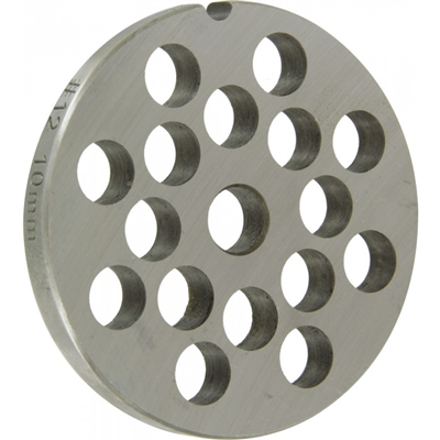 Grille inox avec trous Ø 10 mm pour hachoir électrique n°12