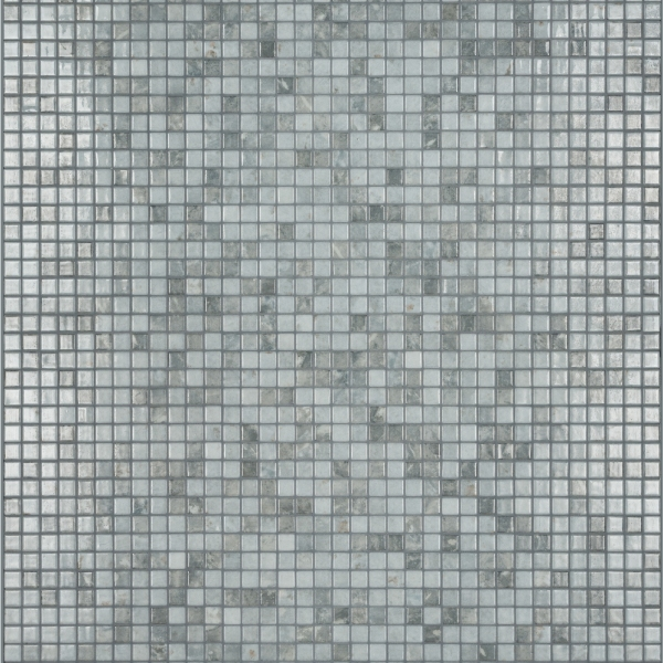 Mosaïque pour piscine en émaux de verre Gemma - Carreau de 2,5 x 2,5 cm - Trame de 49,5 x 31,2 cm - Galena