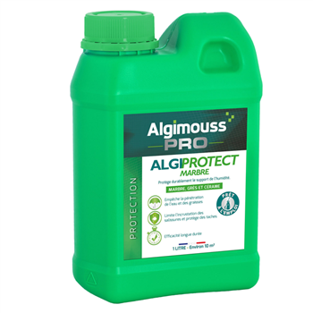Imperméabilisant eau et graisses pour le marbre - Algiprotect Marbre - prêt à l'emploi - bidon de 1 litre