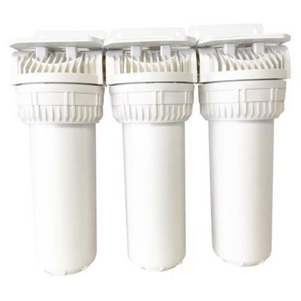 Triplex eau de pluie - 2 cartouches filtrantes + 1 cartouche charbon actif