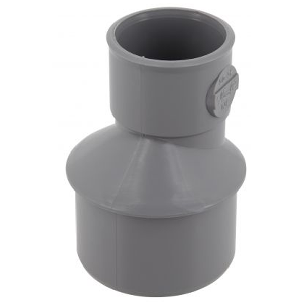 Réduction extérieure excentrée PVC pour évacuation d'eau - mâle/femelle - Ø 50/32 mm