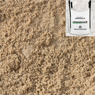 Sable granulométrie 0 à 2 mm - Big bag de 0,5 T max