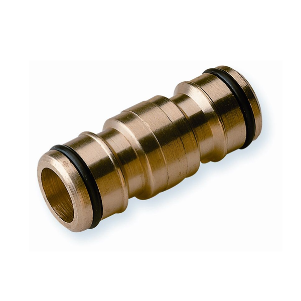 Raccord automatique pour tuyau arrosage - accoupleur double mâle droit 19 mm - Fitt - Laiton