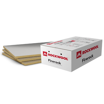 Panneau isolant en laine de roche pour cheminées et inserts - Firerock - 0,6 m x 1 m - Ép.30 mm - R.0,45 m².k/w