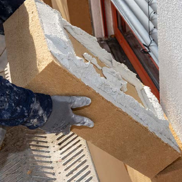 Panneau fibre de bois à crépir pour isolation par l'extérieur - Thermowall-L Gutex - R 3,70 m².k/w - 1200 x 400 mm - ép.145 mm