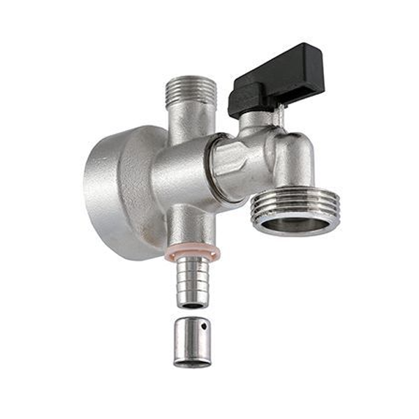 Robinet de repiquage PER machine à laver - Jupe haute - Diamètre 16 mm - M 20 x 27 - Laiton