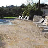 Pierre de BAVIÈRE naturelles pour mur - pose en opus incertum - Ép. 0,8 à 1,2 cm