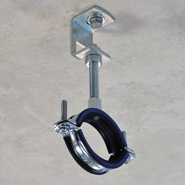 Collier de serrage avec isolant caoutchouc - Erico - Tige M8/M10 - Ø 68-78 mm - Boîte de 25