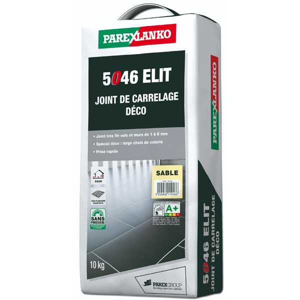Joint de carrelage déco - 5046 Elit - sol et mur joints de 1 à 6 mm - Sable Sac de 10 KG