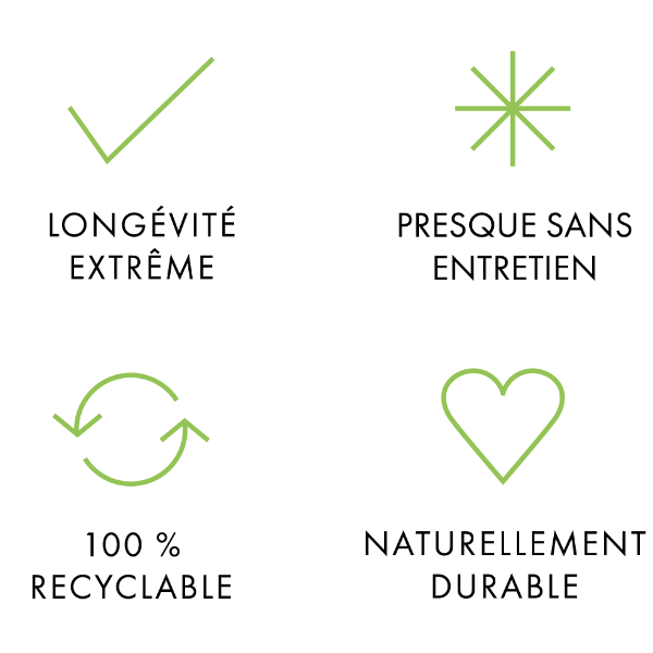 Bague extensible double prePatina ardoise Eco Zinc Rheinzink pour tuyau de descente de gouttière de 100,0 MM