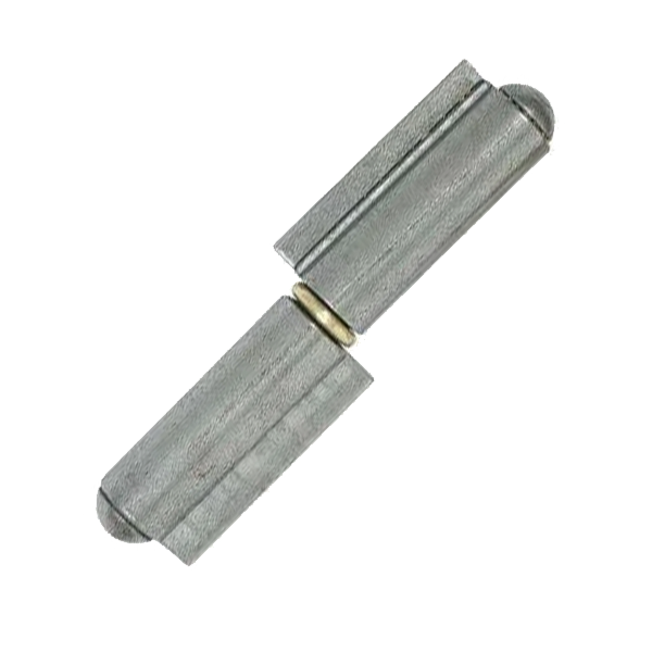 Paumelle de grille roulée lame courte Clémenson acier brut bague laiton hauteur 80 mm 35 kg
