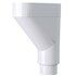 Jambonneau universel MEP 810JAM pour tuyau de descente de gouttière Ø 80 - 100 mm  - PVC Blanc