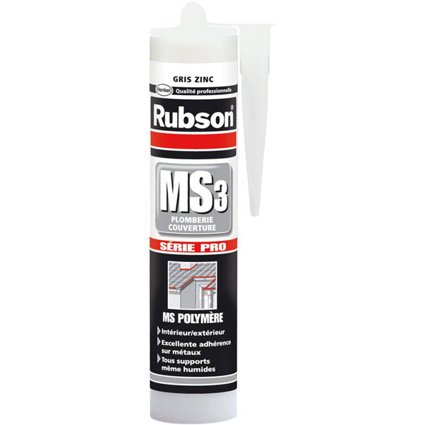 RUBSON Mastic MS3 Couverture zinguerie Blanc Cart 280ml