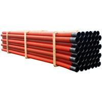 Gaine TPC annelée rouge D90 barre de 6 mètres