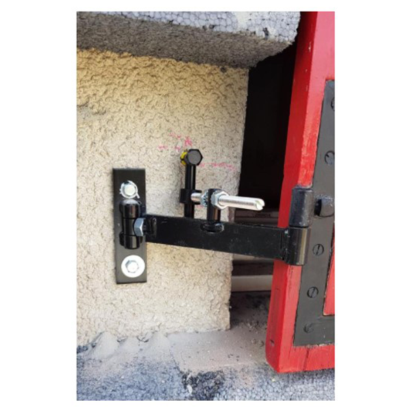 Pièce pour gond en angle pour isolation par l'extérieur - ING Fixations - Acier noir - Lot de 4