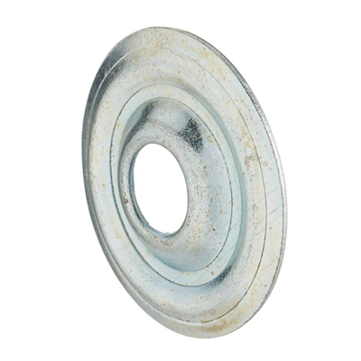 Rosaces plates en acier pour collier de fixation - Diamètre 25 mm - Sachet de 10