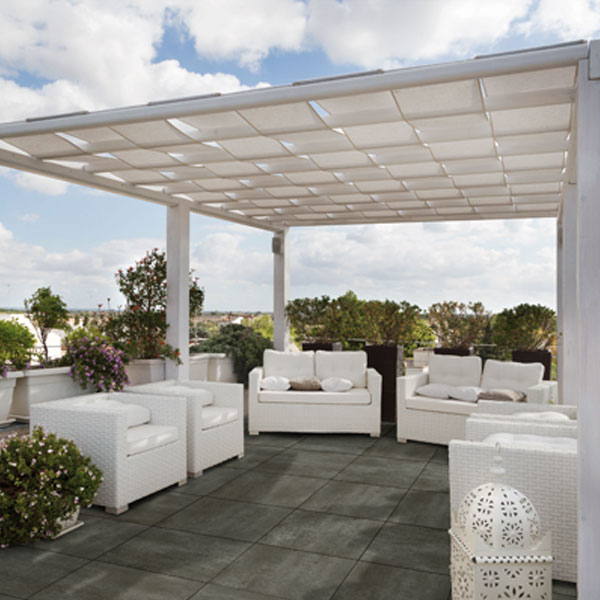 Carrelage sol extérieur effet pierre série Concretech Edilis - Tribeca - 60 cm x 60 cm - ép.20 mm