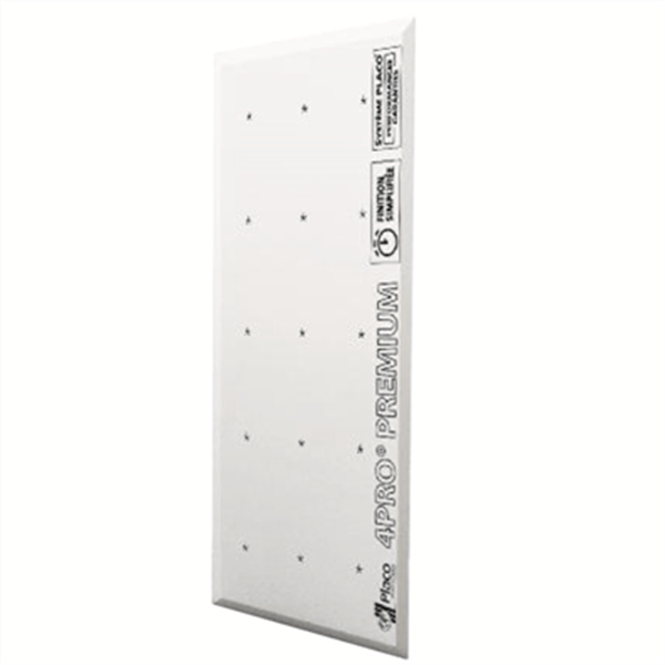 Plaque de plâtre incombustible - 4PRO PREMIUM BA13 Placo - Spéciale Plafond 4 bords amincis - 2,50 M x 1,20 M - ép. 13,0 MM