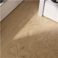 Carrelage imitation bois pour sol intérieur - Grès cérame émaillé et rectifié - Le Doghe - 90 x 90 cm - ép. 9 mm -  Intrecci Rovere