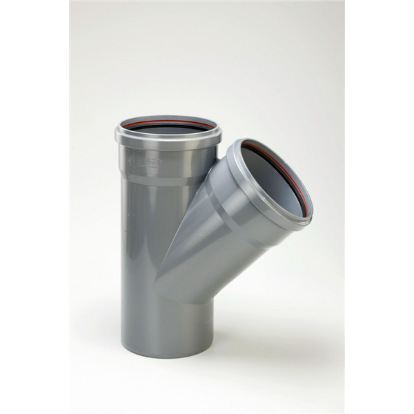 Branchement PVC assainissement SDR 41 Mâle-Femelle 45° J.LEV - 315/200 mm