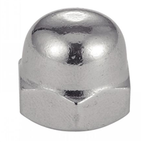 Écrou hexagonal borgne DIN 1587 inox A2 diamètre 6 mm - boîte de 200