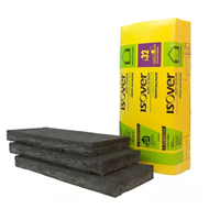 Panneau de laine de verre pour murs extérieurs sous bardage - Isofaçade Noir 32P Isover - R= 3,10 m².K/W - 1,35 M x 0,60 M - ép. 100 MM