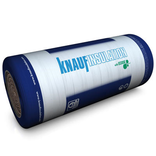 Rouleau laine de verre acoustique pour murs et combles - Acoustilaine 035 Knauf - R=8,00 m².K/W - 2,10 M x 1,20 M - ép.280 MM