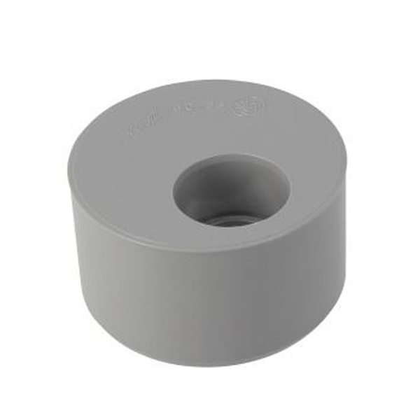Tampon de réduction simple à coller Nicoll R3 - eaux usées et vannes - mâle/femelle - PVC - diamètre 80/32 mm