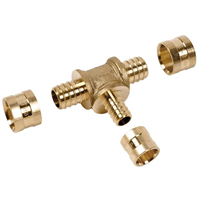 Té réduit à glissement - PER Ø16-Ø12-Ø16